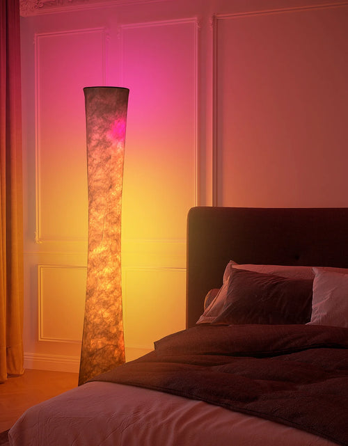 Load image into Gallery viewer, Soft Light LED Floor Lamp RGB Color Changing 61'' Modern Tall Lamp, Smart Standing Lamp with Remote Control and APP Control for Living Room, Bedroom and Game Room
