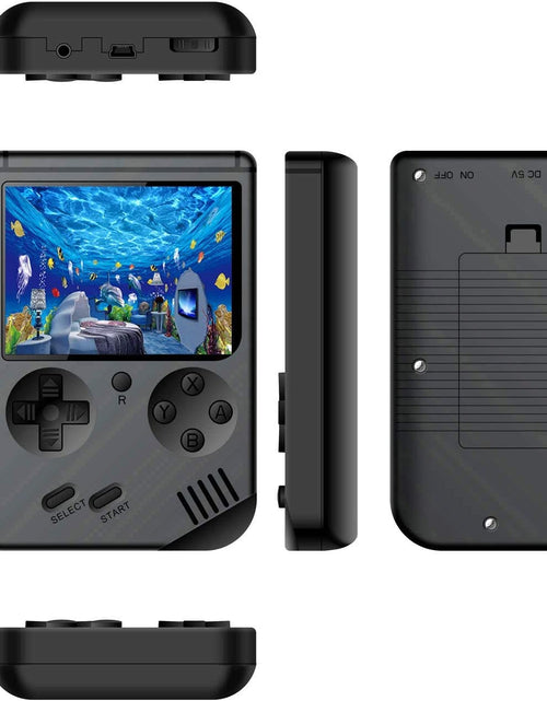 Load image into Gallery viewer, Retro Handheld Games Console for Kids/Adults, 168 Classic Games 8 Bit Games 3 Inch Screen Video Games with AV Cable Play on TV (Black)
