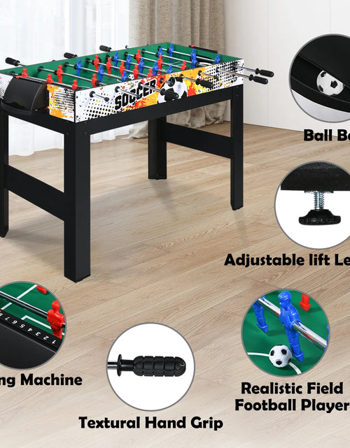 Load image into Gallery viewer, 48" Multi Game Tables 15-In-1 Combo Tabletop W/Foosball, Air Hockey, Pool, Ping Pong, Basketball, Chess, Poker, Bowling, Shuffleboard for Family Fun
