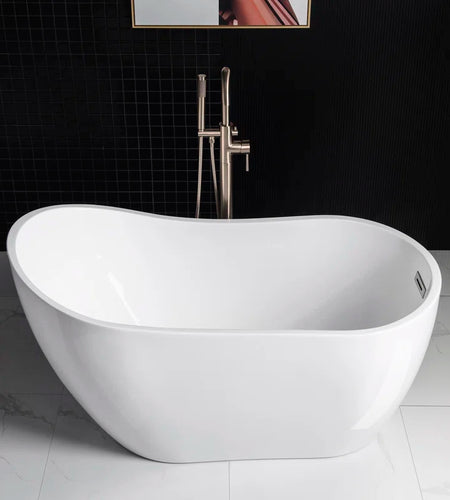 54'' X 28.38'' Freestanding Soaking Acrylic Bathtub