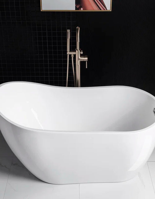 Load image into Gallery viewer, 54'' X 28.38'' Freestanding Soaking Acrylic Bathtub
