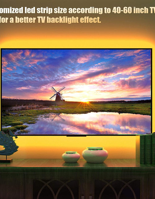 Load image into Gallery viewer, Tv Led Backlight, Pre-Cut 6.56Ft Led Strip Lights for 40-60In Tv,4Pcs USB Powered Tv Lights Kit W/ Remote,Rgb Bias Lighting for Room Decor
