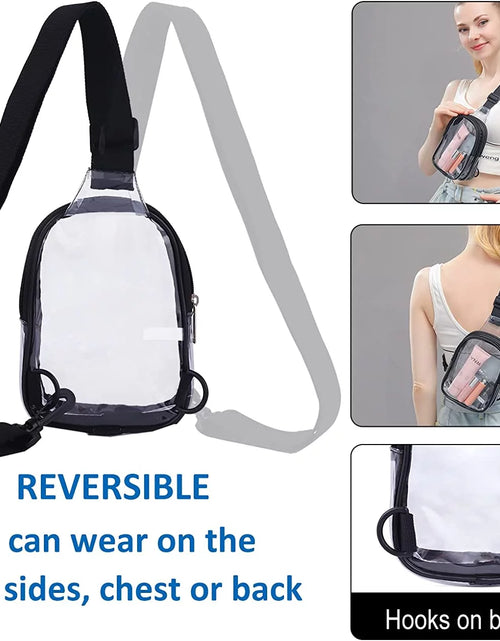 Load image into Gallery viewer, Mini Clear Bag, PVC Waterproof Crossbody Bag, Clear Stadium Bag for Women Men
