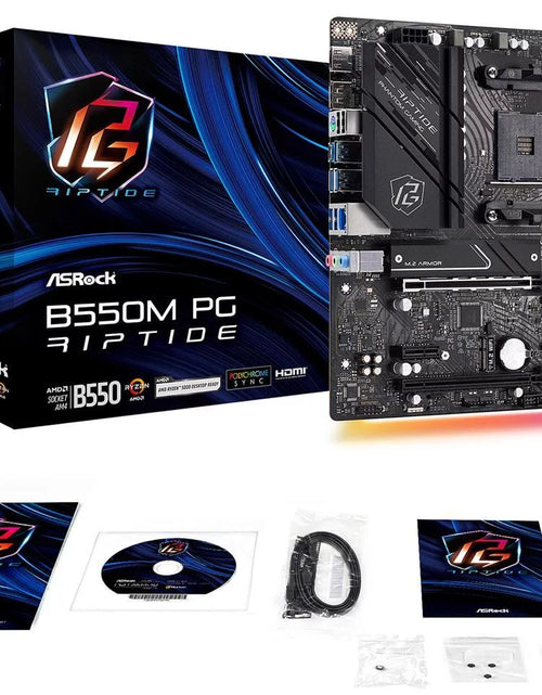 Load image into Gallery viewer, B550M PG RIPTIDE AM4 AMD B550 SATA 6Gb/S Micro ATX AMD Motherboard
