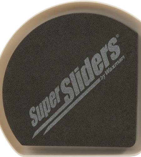 Supersliders 4734595N Reusable Slide and Hide Multi-Size Value Pack for Both Carpeted & Hard Floor Surfaces-Square Edge for Walls & Corners, Linen (16 Pack)