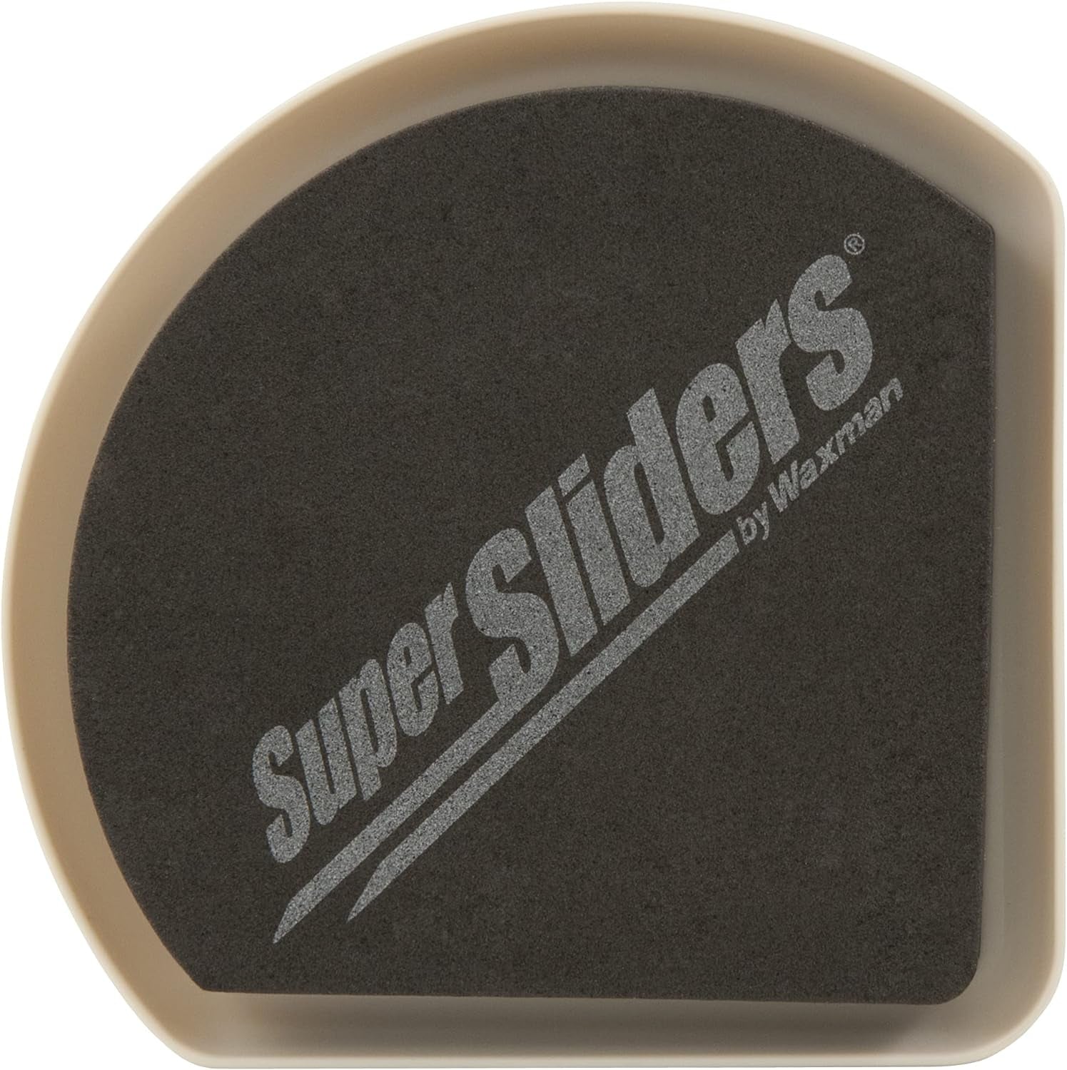 Supersliders 4734595N Reusable Slide and Hide Multi-Size Value Pack for Both Carpeted & Hard Floor Surfaces-Square Edge for Walls & Corners, Linen (16 Pack)