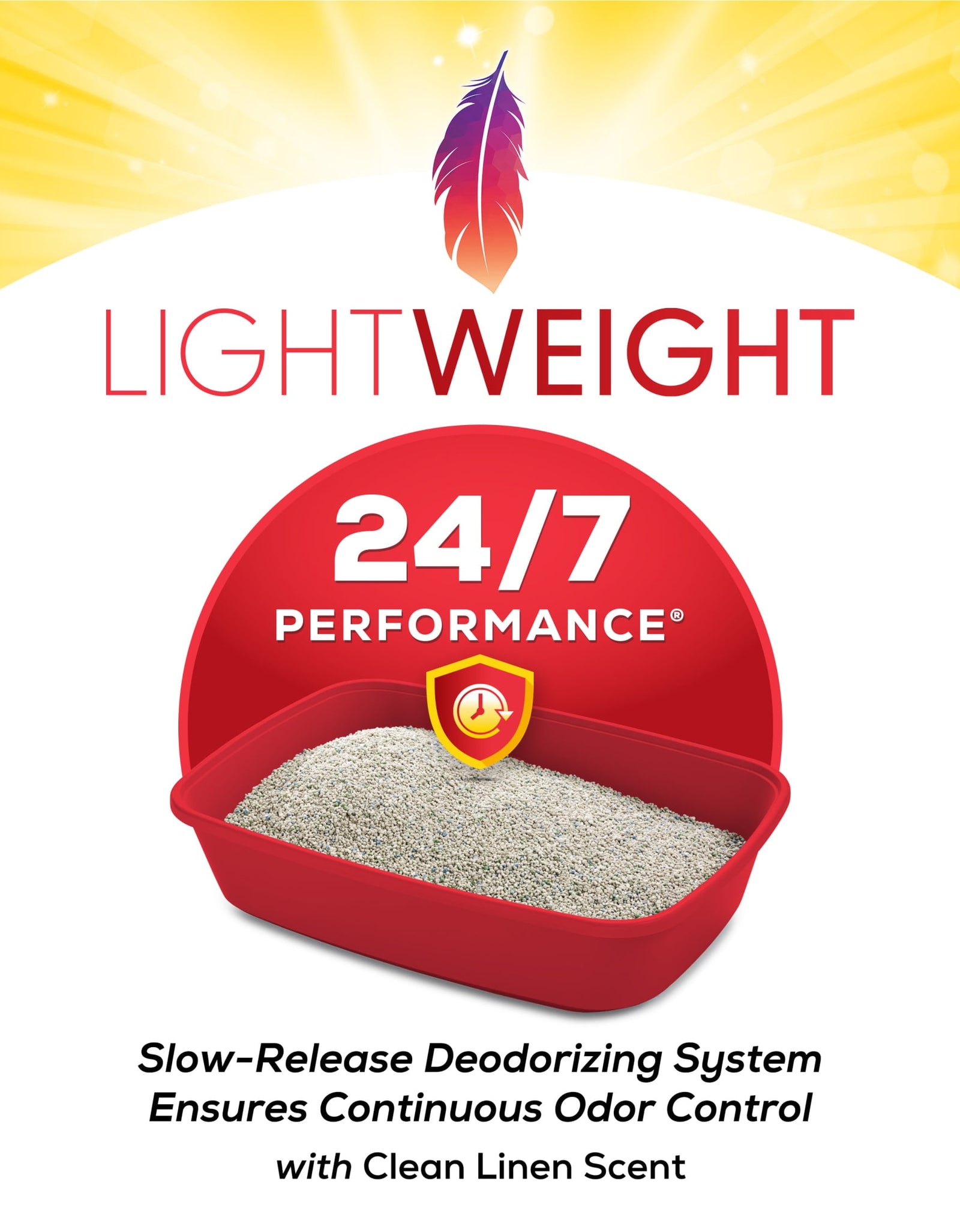 Purina  Lightweight Clumping Cat Litter, Low Dust, 24/7 Performance Multi Cat Litter, 17 Lb. Pail
