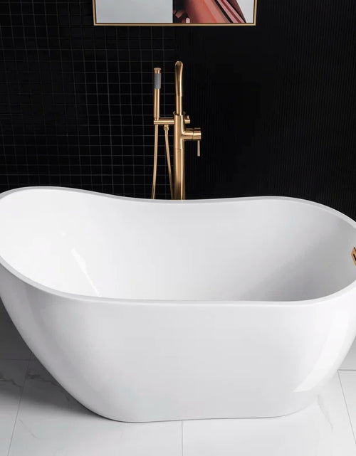 Load image into Gallery viewer, 54'' X 28.38'' Freestanding Soaking Acrylic Bathtub
