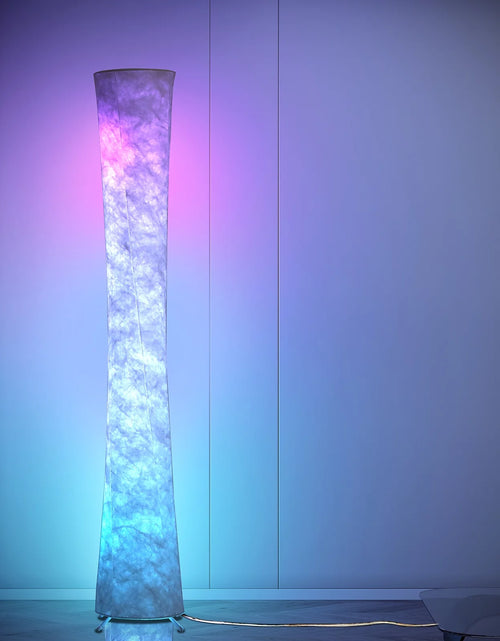 Load image into Gallery viewer, Soft Light LED Floor Lamp RGB Color Changing 61'' Modern Tall Lamp, Smart Standing Lamp with Remote Control and APP Control for Living Room, Bedroom and Game Room
