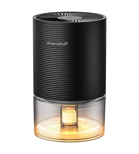 Small Dehumidifiers for Bedroom 27Oz with Auto-Off,7 Colors LED Light up to 215 Sq.Ft-Black