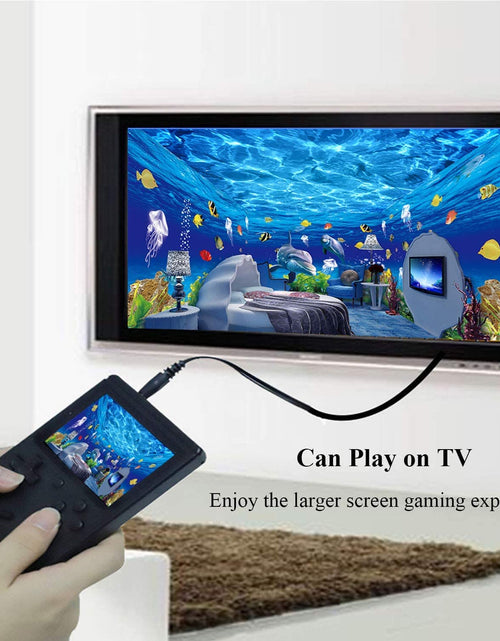 Load image into Gallery viewer, Retro Handheld Games Console for Kids/Adults, 168 Classic Games 8 Bit Games 3 Inch Screen Video Games with AV Cable Play on TV (Black)
