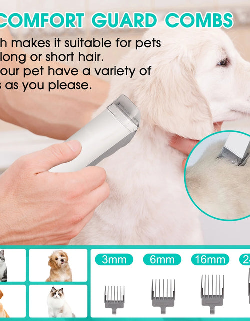 Load image into Gallery viewer, Dog Grooming Kit and Vaccum, 11Kpa Low Noise Pet Grooming Vacuum with 3 Suction Mode, 5 in 1 Dog Vacuum, 2.5L Dustbin for Dogs, Cats and Other Animals
