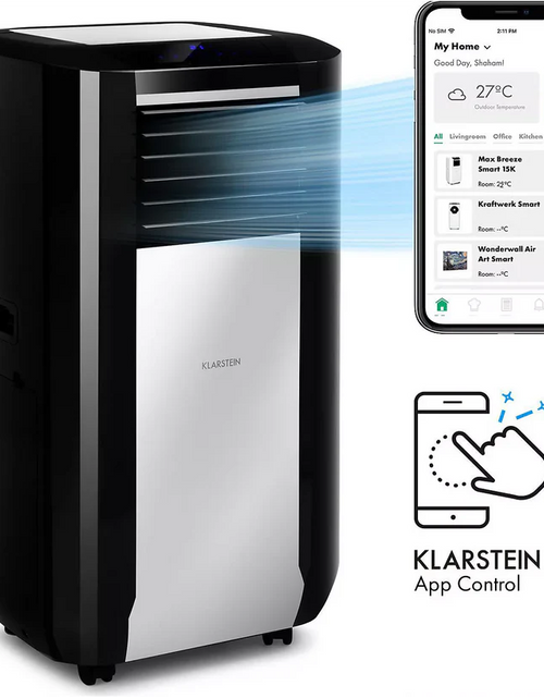 Charger l'image dans la visionneuse de la Galerie, Climatiseur KLARSTEIN Max Breeze Smart - Noir
