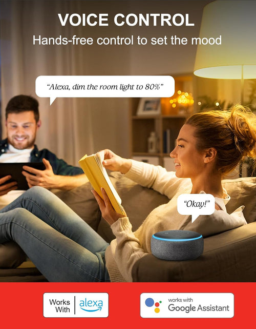 Load image into Gallery viewer, Alexa, Wifi, Smart Light Bulbs That Work with Alexa &amp; Google Assistant,A19 Soft White(2700K)No Hub Required,800Lm 60W Equivalent Highcri)90,4Count(Pack of 1)
