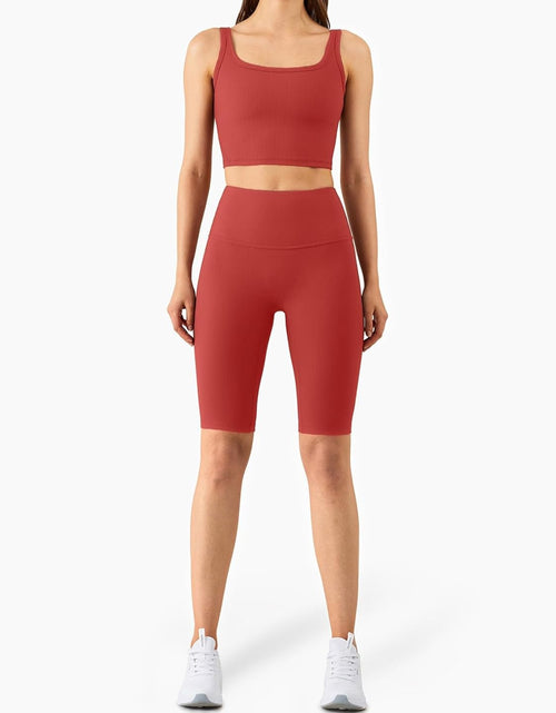 Load image into Gallery viewer, KIKIWING Women'S Seamless Sports Bra Workout Crop Top Tank Tops for Women Long Lined Sports Bra Ribbed Crop Top Fitness
