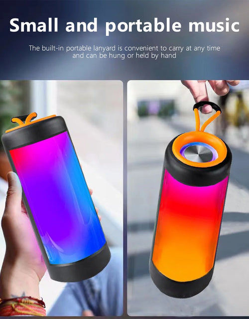 Load image into Gallery viewer, Up to 65% Off!  Bluetooth Speakers Portable Speaker with Colored Light Bluetooth Speaker Bluetooth 5.0 Also Compatible with Tfcard, AUX Cable, USB Flash Drive Computer Speakers
