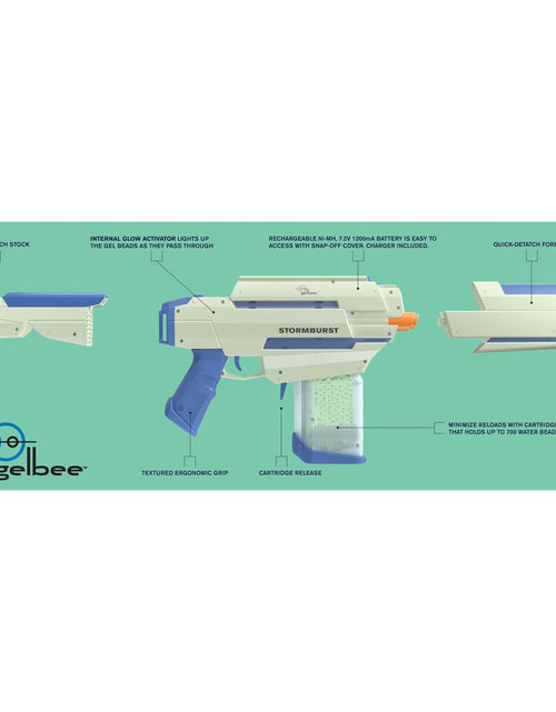 Load image into Gallery viewer, 'S Storm Burst Glow in the Dark Water Bead Blaster, 'S Brand, Ages 14 and Up
