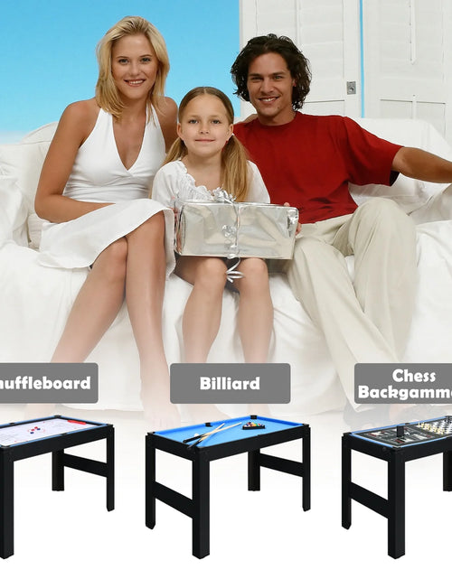 Load image into Gallery viewer, 48" Multi Game Tables 15-In-1 Combo Tabletop W/Foosball, Air Hockey, Pool, Ping Pong, Basketball, Chess, Poker, Bowling, Shuffleboard for Family Fun
