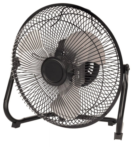 New 9 Inch High Velocity Floor Fan Wall Mountable Black