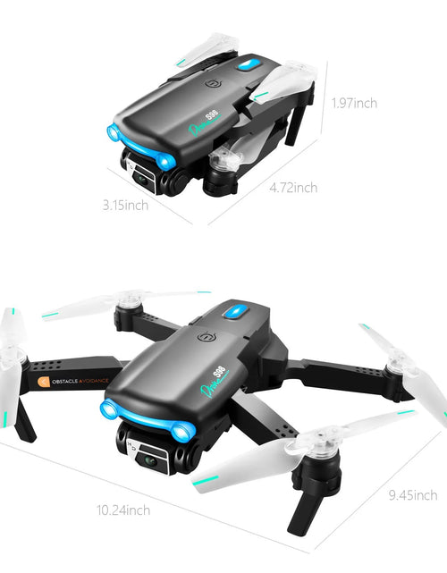 Load image into Gallery viewer, Mini Drone with Camera, 1080P HD FPV Foldable Drone with Carrying Bag, 3 Batteries, One Key Close, Altitude Hold, 3 Speeds, Toys Gifts for Kids, Adults, Beginner
