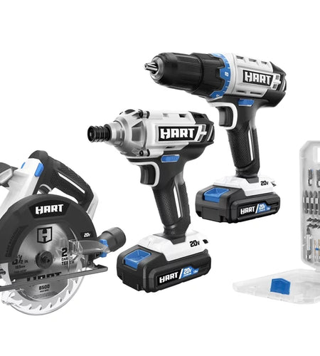 20-Volt 3-Tool Combo Kit with 50-Piece Accessory Kit (2) 20-Volt 1.5Ah Lithium-Ion Batteries