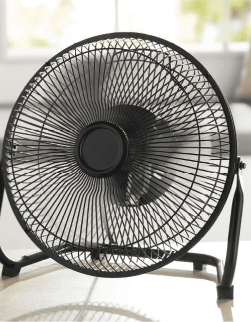 Load image into Gallery viewer, New 9 Inch High Velocity Floor Fan Wall Mountable Black
