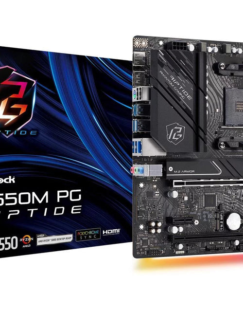 Load image into Gallery viewer, B550M PG RIPTIDE AM4 AMD B550 SATA 6Gb/S Micro ATX AMD Motherboard
