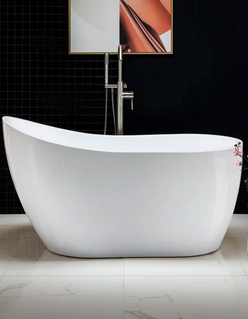 Load image into Gallery viewer, 54'' X 28.38'' Freestanding Soaking Acrylic Bathtub
