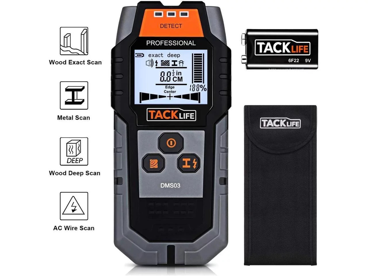 4 in 1 Center Finding Electronic Wall Detector Finders - DMS03