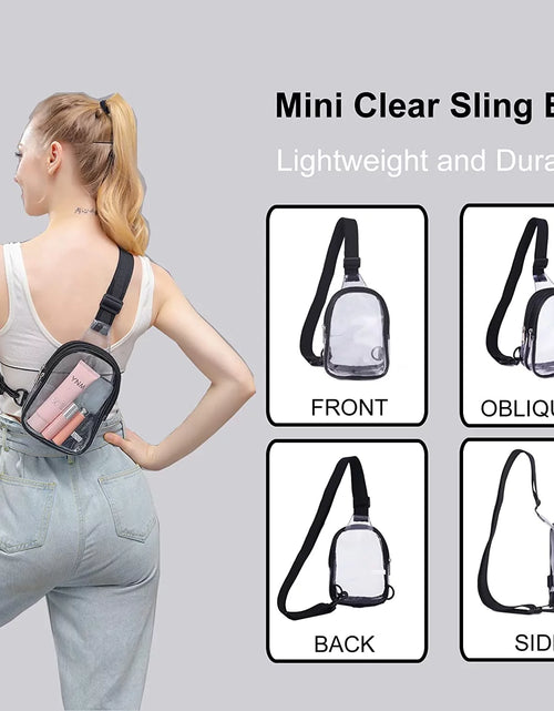 Load image into Gallery viewer, Mini Clear Bag, PVC Waterproof Crossbody Bag, Clear Stadium Bag for Women Men
