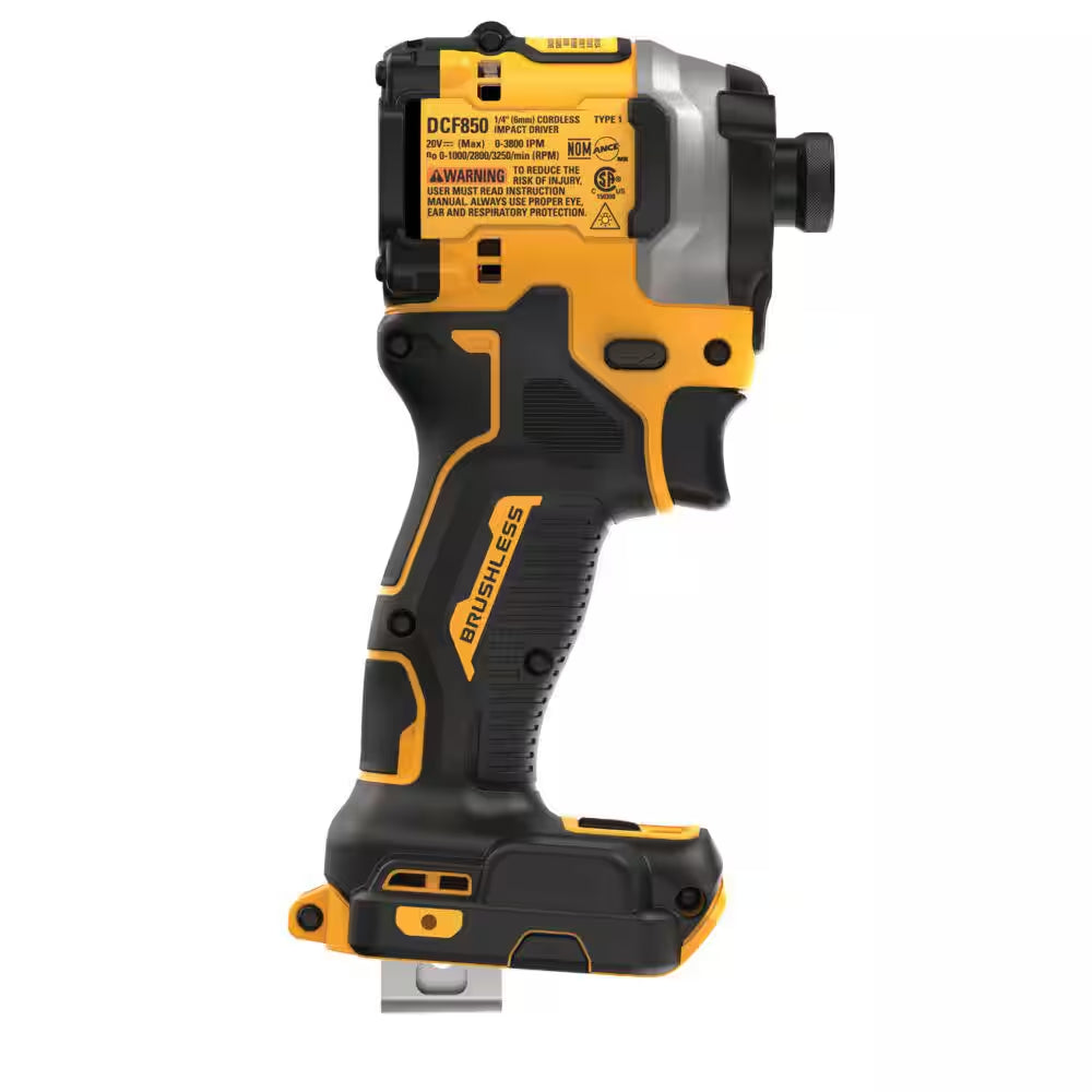 20V MAX XR Hammer Drill and ATOMIC Impact Driver 2 Tool Cordless Combo Kit and 1/4 In. Impact Driver W/(2) 4Ah Batteries