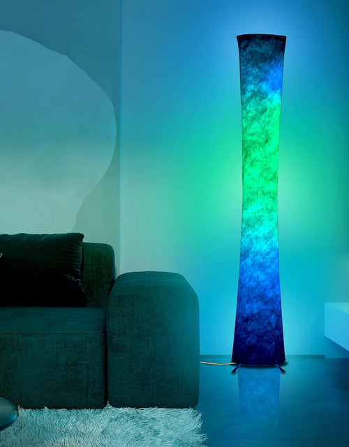 Load image into Gallery viewer, Soft Light LED Floor Lamp RGB Color Changing 61'' Modern Tall Lamp, Smart Standing Lamp with Remote Control and APP Control for Living Room, Bedroom and Game Room
