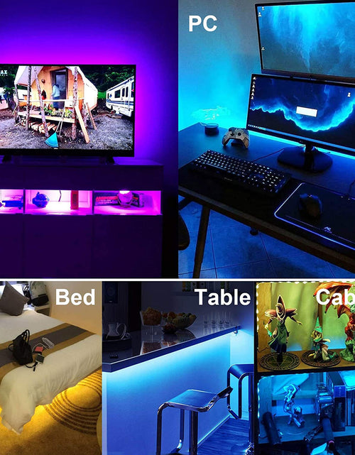 Load image into Gallery viewer, Tv Led Backlight, Pre-Cut 6.56Ft Led Strip Lights for 40-60In Tv,4Pcs USB Powered Tv Lights Kit W/ Remote,Rgb Bias Lighting for Room Decor
