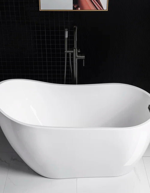 Load image into Gallery viewer, 54'' X 28.38'' Freestanding Soaking Acrylic Bathtub
