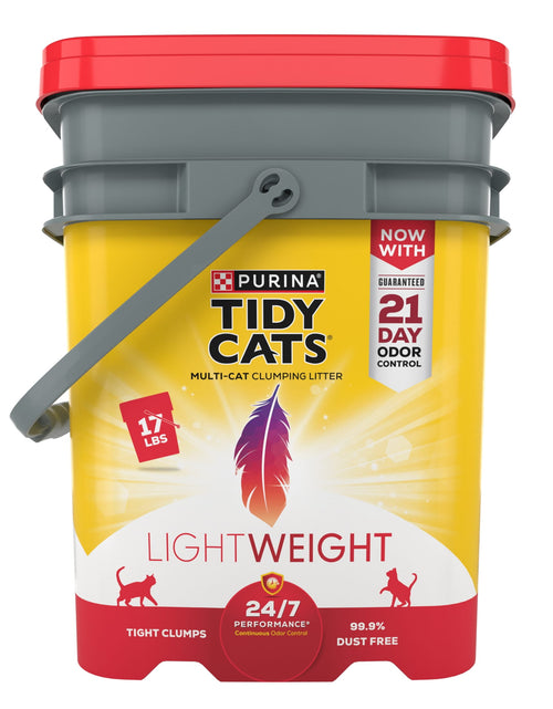 Load image into Gallery viewer, Purina  Lightweight Clumping Cat Litter, Low Dust, 24/7 Performance Multi Cat Litter, 17 Lb. Pail
