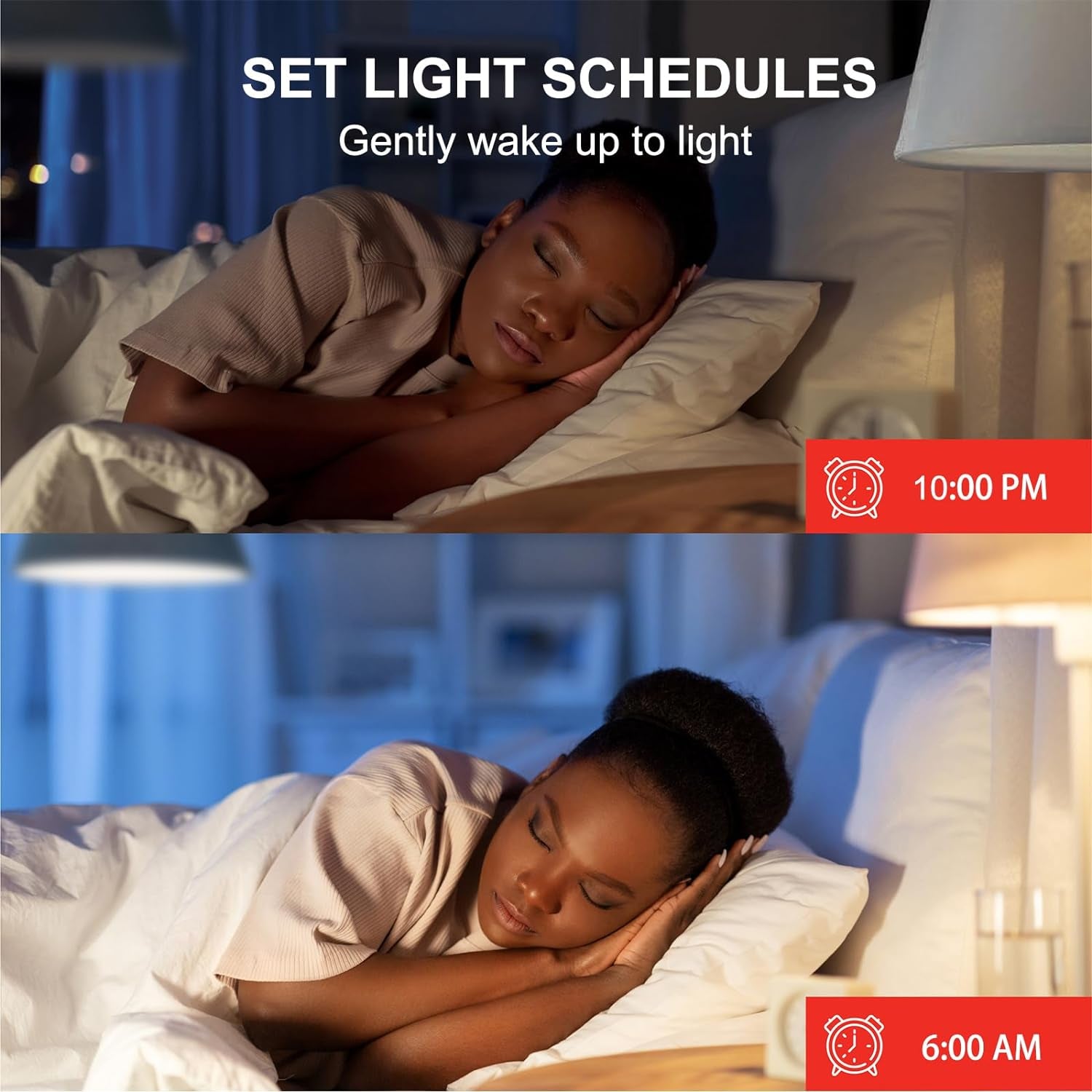 Alexa, Wifi, Smart Light Bulbs That Work with Alexa & Google Assistant,A19 Soft White(2700K)No Hub Required,800Lm 60W Equivalent Highcri)90,4Count(Pack of 1)
