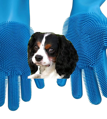 Pet Grooming Gloves for Bathing, Pet Hair Removal Gloves, Pet Massage Gloves, Pet Shampoo Gloves