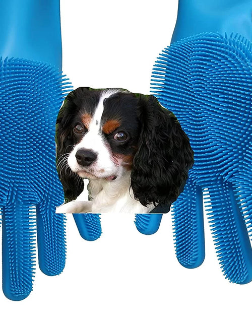Load image into Gallery viewer, Pet Grooming Gloves for Bathing, Pet Hair Removal Gloves, Pet Massage Gloves, Pet Shampoo Gloves
