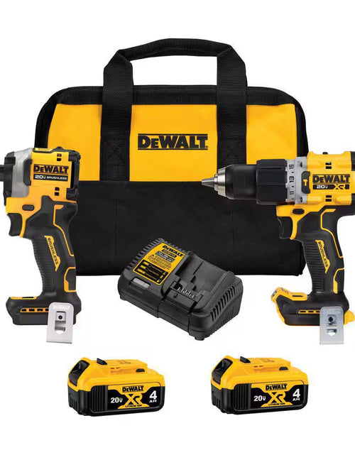 Load image into Gallery viewer, 20V MAX XR Hammer Drill and ATOMIC Impact Driver 2 Tool Cordless Combo Kit and 1/4 In. Impact Driver W/(2) 4Ah Batteries
