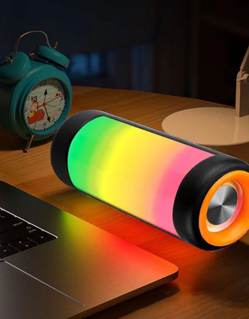 Load image into Gallery viewer, Up to 65% Off!  Bluetooth Speakers Portable Speaker with Colored Light Bluetooth Speaker Bluetooth 5.0 Also Compatible with Tfcard, AUX Cable, USB Flash Drive Computer Speakers
