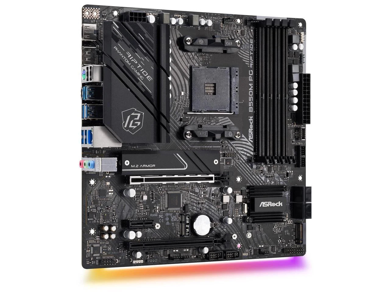 B550M PG RIPTIDE AM4 AMD B550 SATA 6Gb/S Micro ATX AMD Motherboard