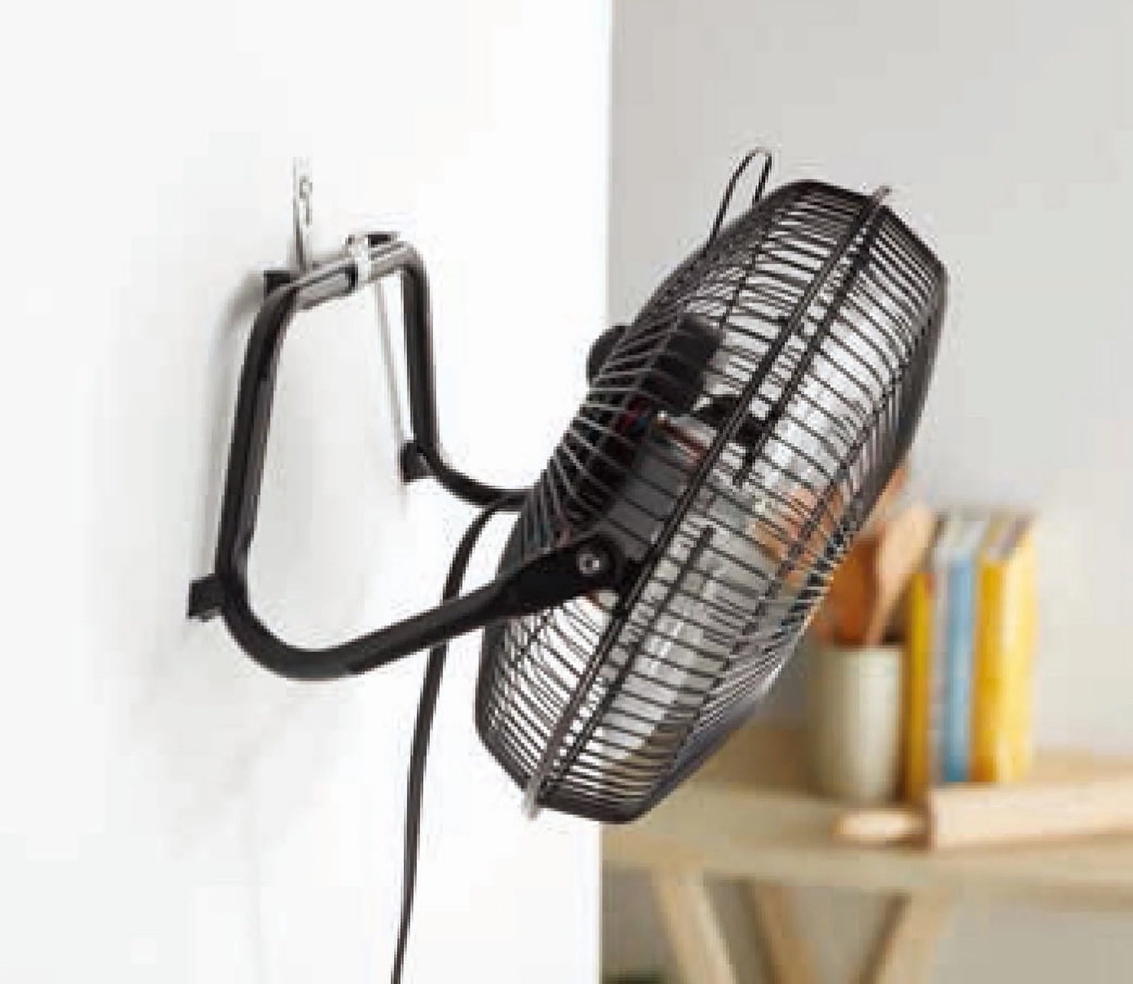 New 9 Inch High Velocity Floor Fan Wall Mountable Black
