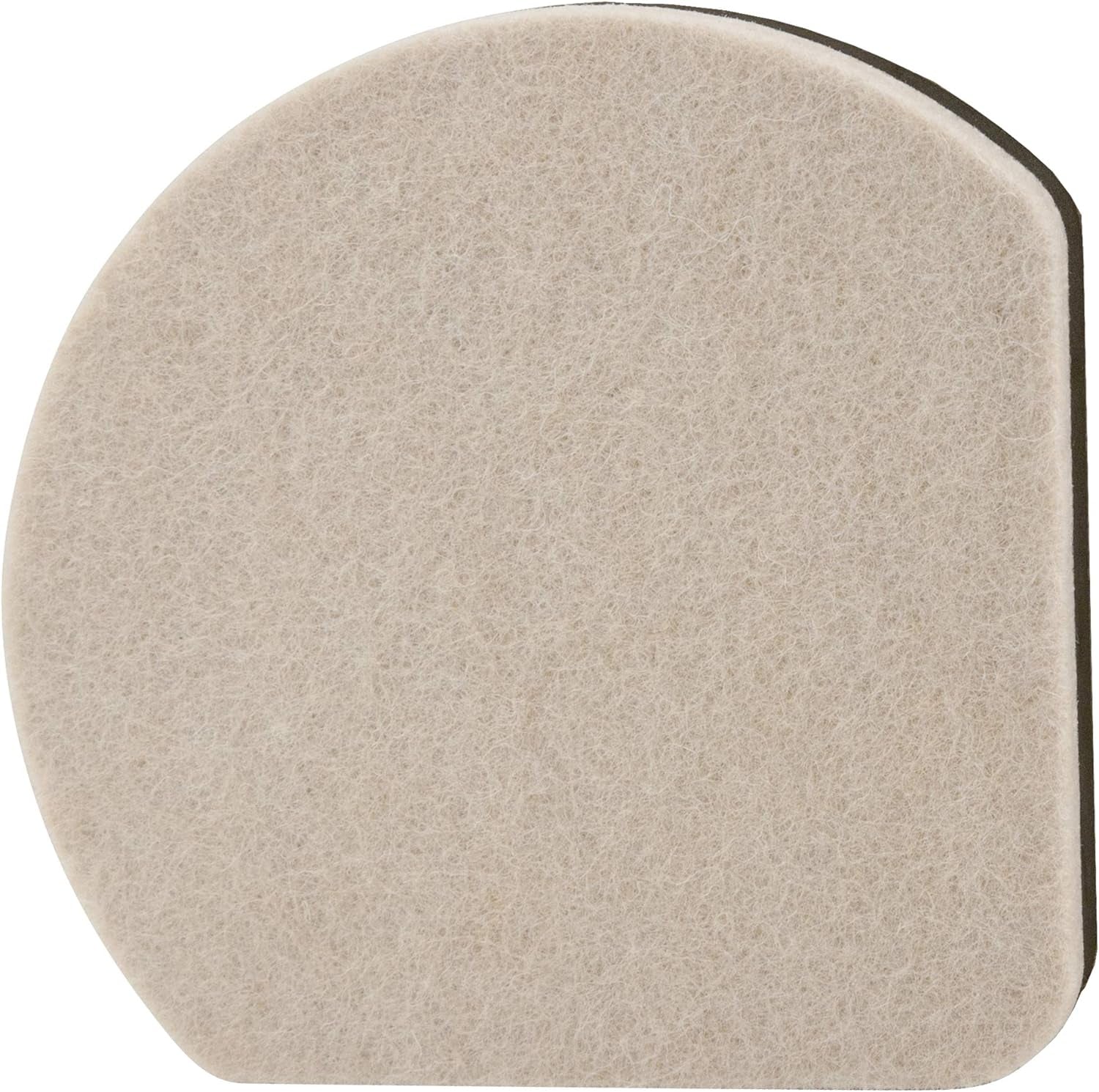 Supersliders 4734595N Reusable Slide and Hide Multi-Size Value Pack for Both Carpeted & Hard Floor Surfaces-Square Edge for Walls & Corners, Linen (16 Pack)