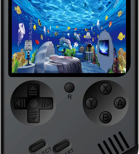 Retro Handheld Games Console for Kids/Adults, 168 Classic Games 8 Bit Games 3 Inch Screen Video Games with AV Cable Play on TV (Black)