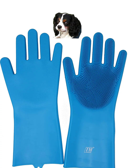 Load image into Gallery viewer, Pet Grooming Gloves for Bathing, Pet Hair Removal Gloves, Pet Massage Gloves, Pet Shampoo Gloves
